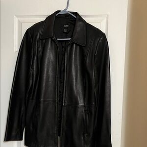 Alfani Women's Black Leather Jacket